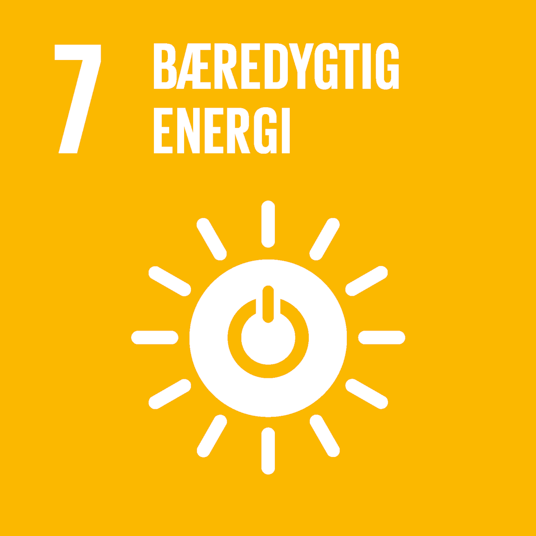Ikon for verdensmål 7 bæredygtig energi